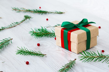 Christmas gifts in a festive atmosphere