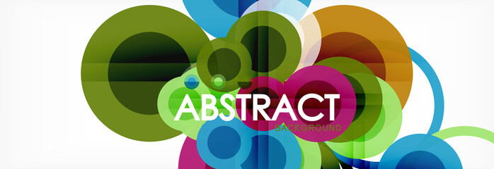 Circle composition abstract background