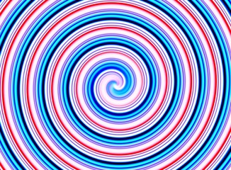 amazing abstract blue, red and white spiral background