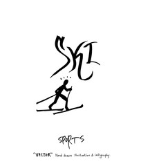 스포츠 포스터 / 손으로 그린 스포츠 그림