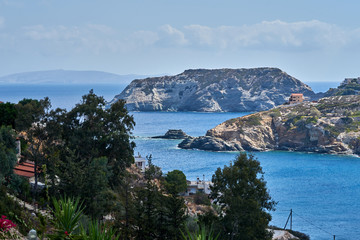 Fototapeta na wymiar Die Nordküste der Insel Kreta rund um das Fischerdorf Agia Pelagia