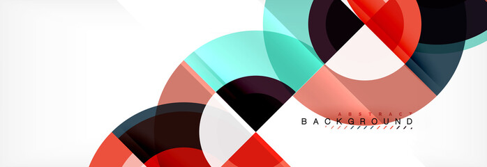 Vector circle abstract background