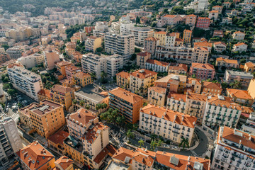 Fototapeta na wymiar Monaco Monte-Carlo city riviera Drone summer photo