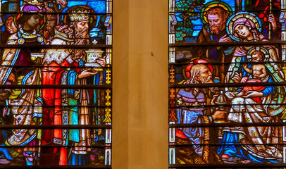 Epiphany Stained Glass in Burgos Cathedral