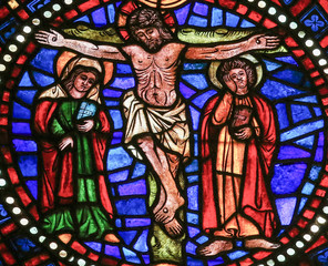 The Crucifixion of Jesus - Stained Glass
