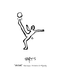 스포츠 포스터 / 손으로 그린 스포츠 그림