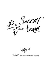 스포츠 포스터 / 손으로 그린 스포츠 그림