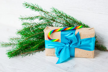 Christmas gifts in a festive atmosphere