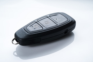 Keyless remote for car or vehicle on white isolated background