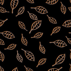 The leaves are falling. Seamless texture