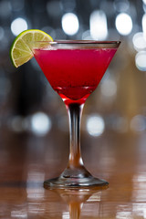 Huckleberry Martini at a bar