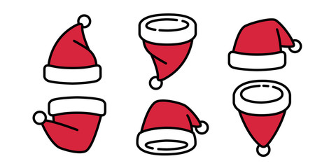 Christmas Hat vector Santa Claus Xmas cartoon character illustration