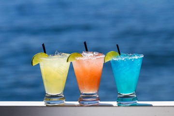refreshing margaritas on the water