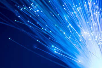 Fiber optics, abstract & blur background
