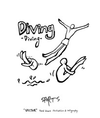 스포츠 포스터 / 손으로 그린 스포츠 그림