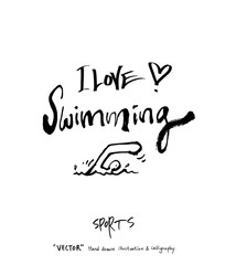 스포츠 포스터 / 손으로 그린 스포츠 그림