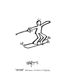 스포츠 포스터 / 손으로 그린 스포츠 그림