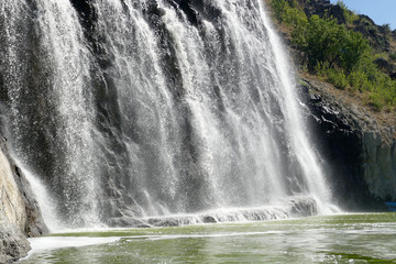 live stream waterfall, live waterfall water flow, getting close to the waterfall,

