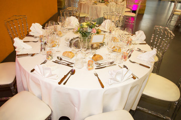 wedding decor and white flowers bouquet