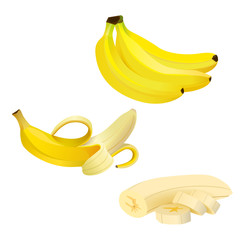 vector banana set
