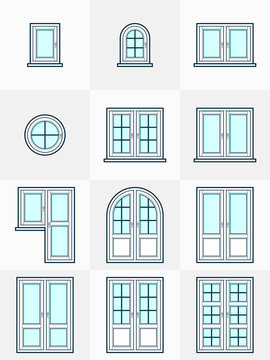 Windows of different types