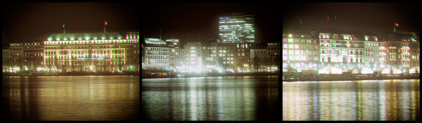 Collage Jungfernstieg Hamburg
