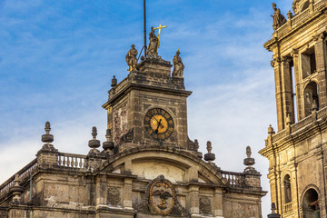 Fototapeta na wymiar Mexico City Cathedral Detail
