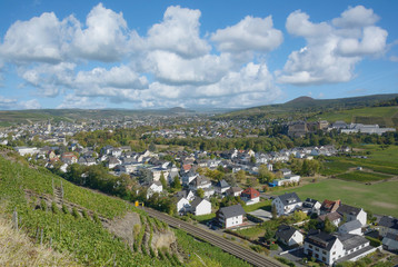 Fototapeta na wymiar Blick auf Bad Neuenahr-Ahrweiler im Ahrtal,Rheinland-Pfalz,Deutschland