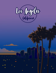 Naklejka premium Los Angeles California