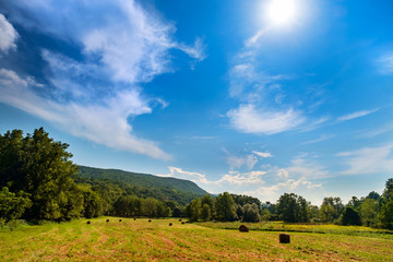 Fototapeta premium Appalachian Mountains Farm Land