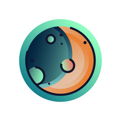 Moon gradient illustration