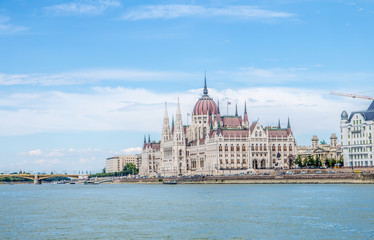 Obraz premium View of Budapest parliament, Hungary