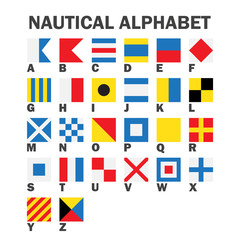 Set of Maritime Signal Flags.