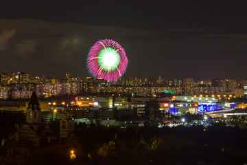 Fabulous colorful Japanese fireworks