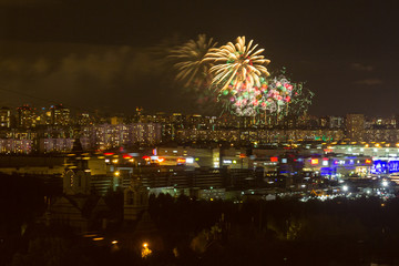 Fabulous colorful Japanese fireworks