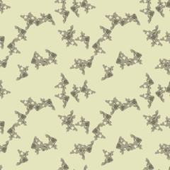 Military camouflage seamless pattern in beige and green colors