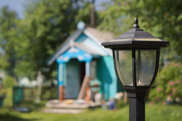 Fototapeta na wymiar old lantern in the park