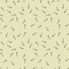 Military camouflage seamless pattern in beige and green colors