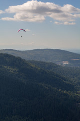 Paraglider in the mountains