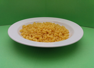 raw macaroni pasta