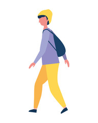 young man character male figure