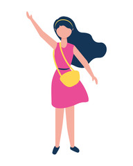 woman character female standing figure