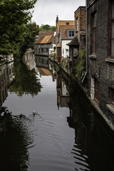 Obraz premium Bruges medieval canals