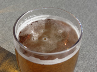 a glass of beer