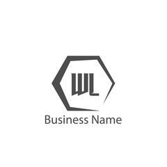 Initial Letter WL Logo Template Design