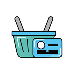 online shopping basket credit card cargo