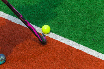 Naklejka premium Hockey Astro Ball Stick Detail