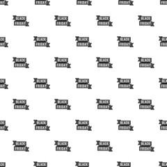 Label ribbon black friday pattern. Cartoon illustration of label ribbon black friday vector pattern for web