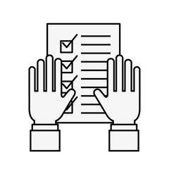 online shopping logistic hand with check list