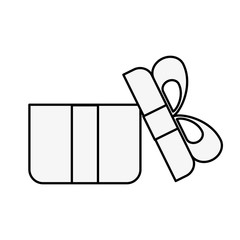 online shopping open gift box concept